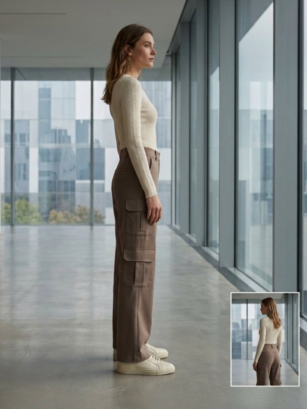 Wilfred by Aritzia Modern High-Waisted Cargo Pants/Trousers